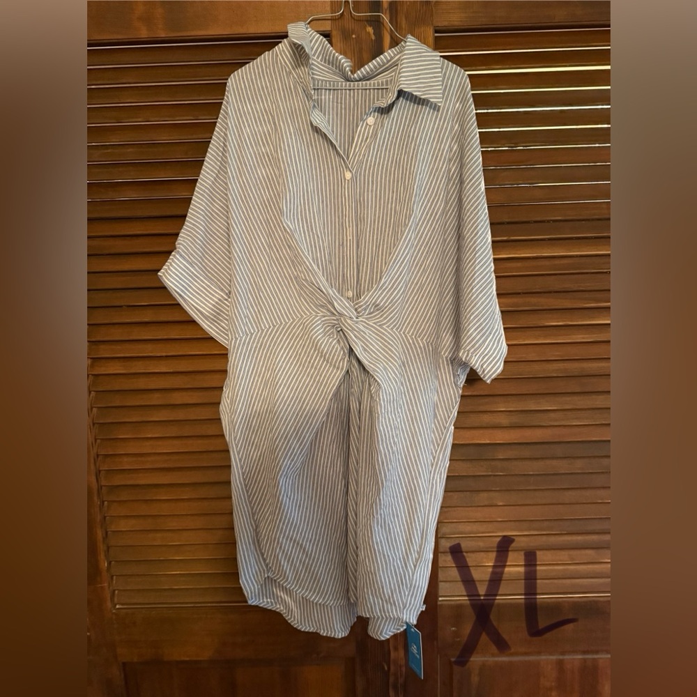 Cupshe Striped Swim Coverup